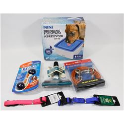 NEW FLAT OF DOG ITEMS ZEUS MINI DRINKING