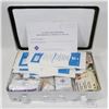 Image 1 : FIRST AID KIT FILLED WITH ASSORTMENT OF BANDAIDS