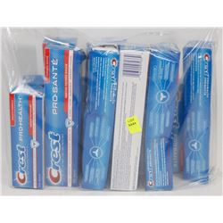 LARGE BAG OF CREST TOOTHPASTE