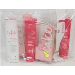 BAG OF ASSORTED CAKE SHAMPOOS AND CONDITIONERS