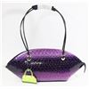 Image 1 : PURPLE SNAKESKIN STYLE HAND BAG
