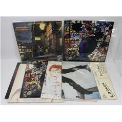 LOT OF 7 DAVID BOWIE RECORD ALBUMS.