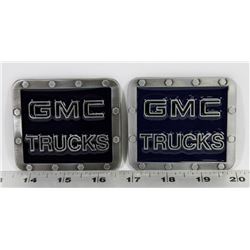 TWO GMC TRUCKS BELT BUCKLES