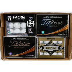 FLAT OF TITLEIST PRO V1 RECLAIMED GOLF BALLS.
