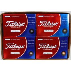 FLAT OF TITLEIST DT CARRY RECLAIMED GOLF BALLS.