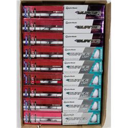 FLAT OF ASSORTED LADIES RECLAIMED GOLF BALLS.