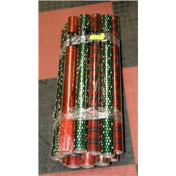LARGE LOT OF ASSORTED WRAPPING PAPER.