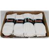 Image 1 : LOT OF 12 NEW MENS WHITE CREW SOCKS