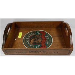 MOOSE HEAD SERVING TRAY.