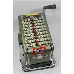 VINTAGE CHEQUE PRINTER