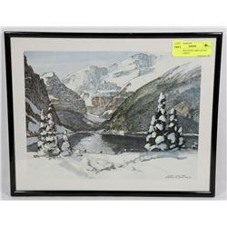 MEREDITH EVANS LAKE LOUISE FRAMED PRINT
