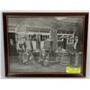 Image 1 : ANTIQUE FRAMED PROHIBITION ERA PHOTO.