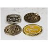 Image 1 : 4 VINTAGE BELT BUCKLES - LEVI'S, CORONA, ETC