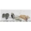 Image 1 : ESTATE BOX OF ASSORTED SOAP STONE CARVED FIGURES.