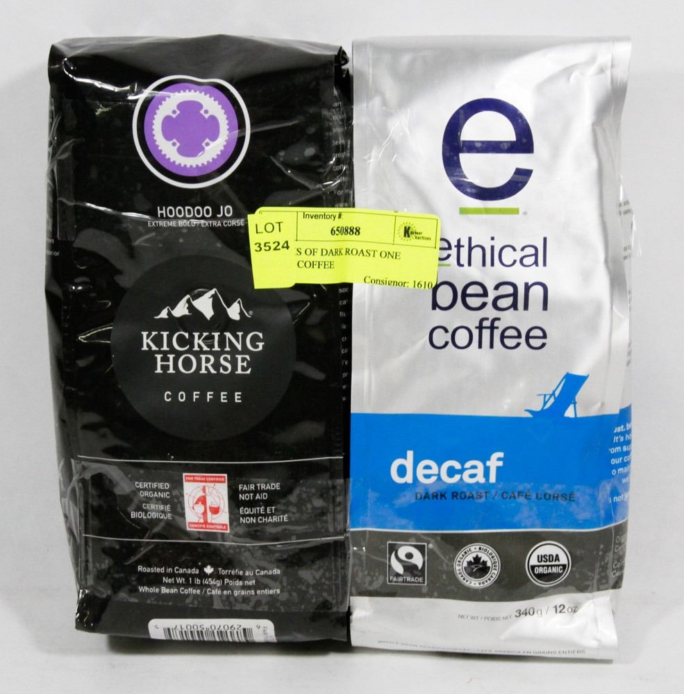 2 PACKS OF DARK ROAST ONE DECAF COFFEE