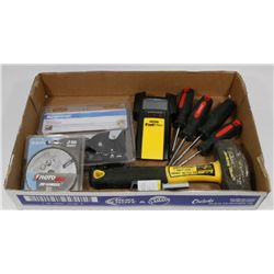 FLAT OF ASSORTED NEW AND USED TOOLS