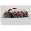 Image 1 : BOX OF RED OAKLEY STYLED SUNGLASSES WITH SMOKEY