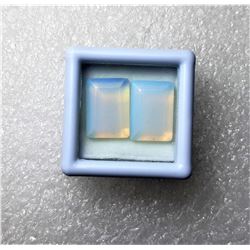 6)  LOT OF 2 RECTANGULAR MATCHED  OPALITE