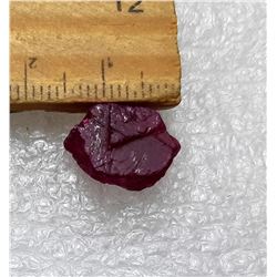 7) BURMESE 9 CT ROUGH RUBY GEMSTONE