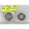 Image 1 : LOT OF 2 CANADA SILVER DOLLARS, 1962, 1964(PROOF,