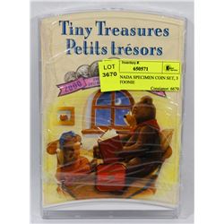 2000 CANADA SPECIMEN COIN SET, 3 BEARS TOONIE