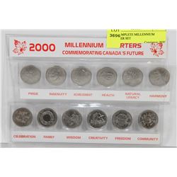 2000 COMPLETE MILLENNIUM QUARTER SET