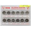 Image 1 : 1999 COMPLETE MILLENNIUM QUARTER SET
