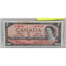 1954 CANADA $2 BILL