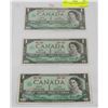 Image 1 : LOT OF 3 1967 CANADA NO SERIAL # BILLS