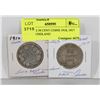 Image 1 : LOT OF 2 50 CENT COINS 1910, 1917 NEWFOUNDLAND