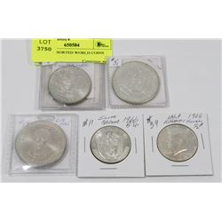 LOT OF ASSORTED WORLD COINS