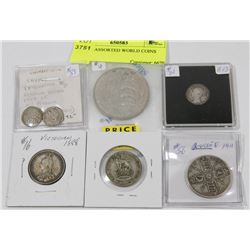 LOT OF ASSORTED WORLD COINS