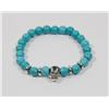 Image 1 : #9-NATURAL BLUE TURQUOISE BEAD BRACELET