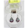 Image 1 : #33- RAINBOW MYSTIC DANGLING EARRINGS