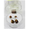 Image 1 : #29-NATURAL TIGER EYE   DANGLING EARRINGS