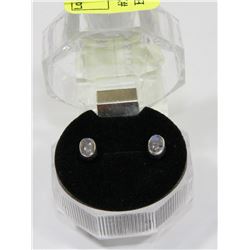 #23-NATURAL MOON STONE STUD EARRINGS