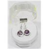 Image 1 : #30-NATURAL AMETHYST DANGLING EARRINGS