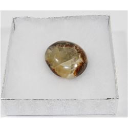 #68-SEPTARIAN YELLOW BROWN HEALING CRYSTAL ROCK