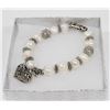 Image 1 : #1-FRESH WATER PEARL BRACELET WITH HEART SHAPE