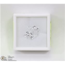 105) GENUINE COLORLESS QUARTZ, 3-4MM ROUNDS,