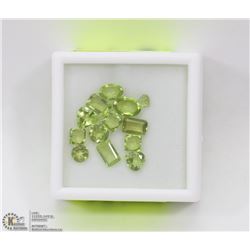 137) PERIDOTS, ASSORTED SHAPES & SIZES, APPROX