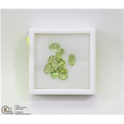 197) GENUINE PERIDOTS, ASSORTED OVALS, APPROX