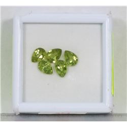 GENUINE ASSORTED PERIDOT (APP 4CT) GEMSTONES