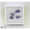 Image 1 : 139) 4 CARVED IOLITES, APPROX 3.4 CTS