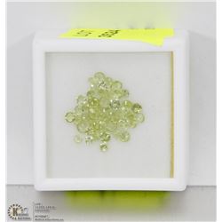 148) GENUINE PERIDOTS, 2-4MM ROUNDS, APPROX 4 CTS