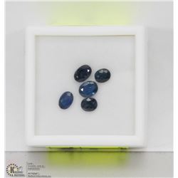 182) GENUINE SAPPHIRES, OVAL, APPROX 3 CTS