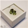 Image 2 : 145) 4 PERIDOTS, OVALS, APPROX 4 CTS