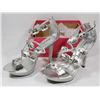 Image 1 : QUPID SILVER CRINKLE SIZE 8.5 LADIES SHOES, CACHE