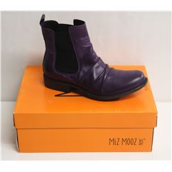 MIZ MOOZ NYC SZ 7 PURPLE LISSIE LEATHER BOOTS