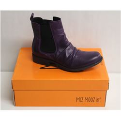 MIZ MOOZ NYC SZ 7.5 PURPLE LISSIE LEATHER BOOTS
